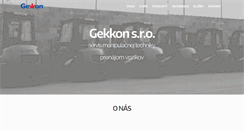 Desktop Screenshot of gekkon.sk